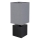 Globo 21628ALU - Lampe de table VALENTINO 1xE27/7W/230V noir/anthracite