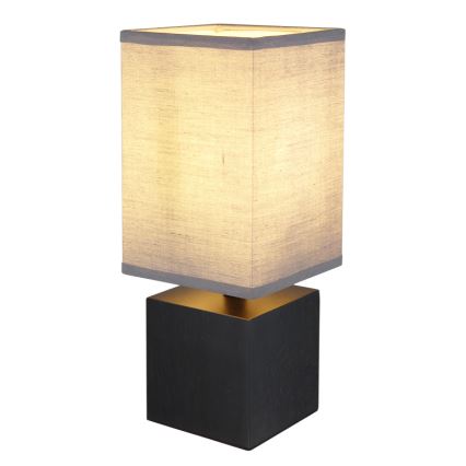 Globo 21628ALU - Lampe de table VALENTINO 1xE27/7W/230V noir/anthracite