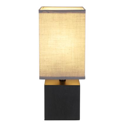 Globo 21628ALU - Lampe de table VALENTINO 1xE27/7W/230V noir/anthracite