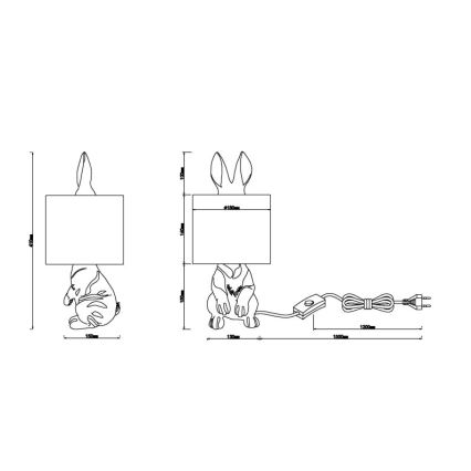 Globo - Lampe de table 1xE27/25W/230V