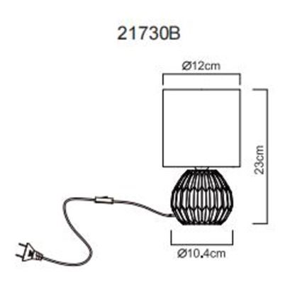 Globo - Lampe de table 1xE14/40W/230V bleu