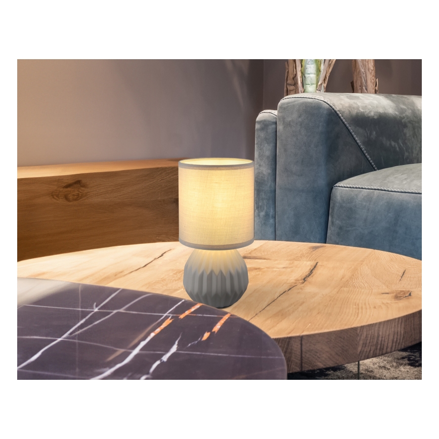 Globo - Lampe de table 1xE14/40W/230V gris