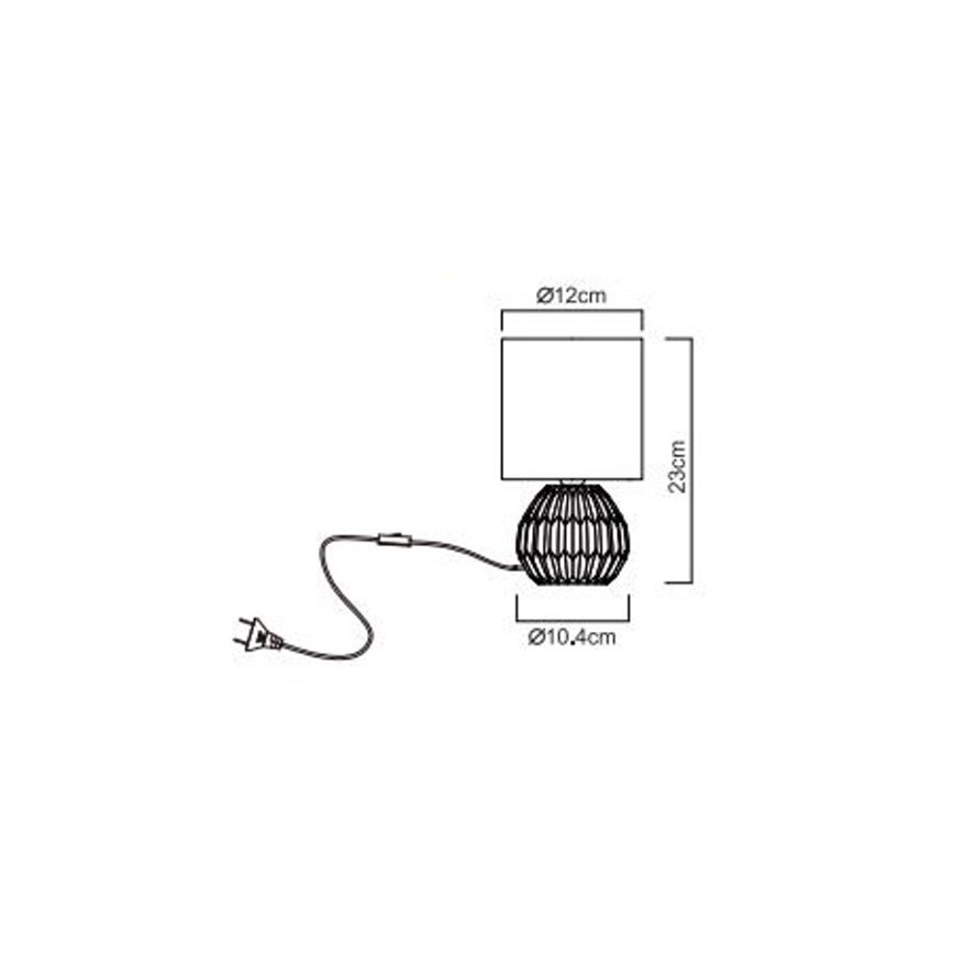 Globo - Lampe de table 1xE14/40W/230V rose