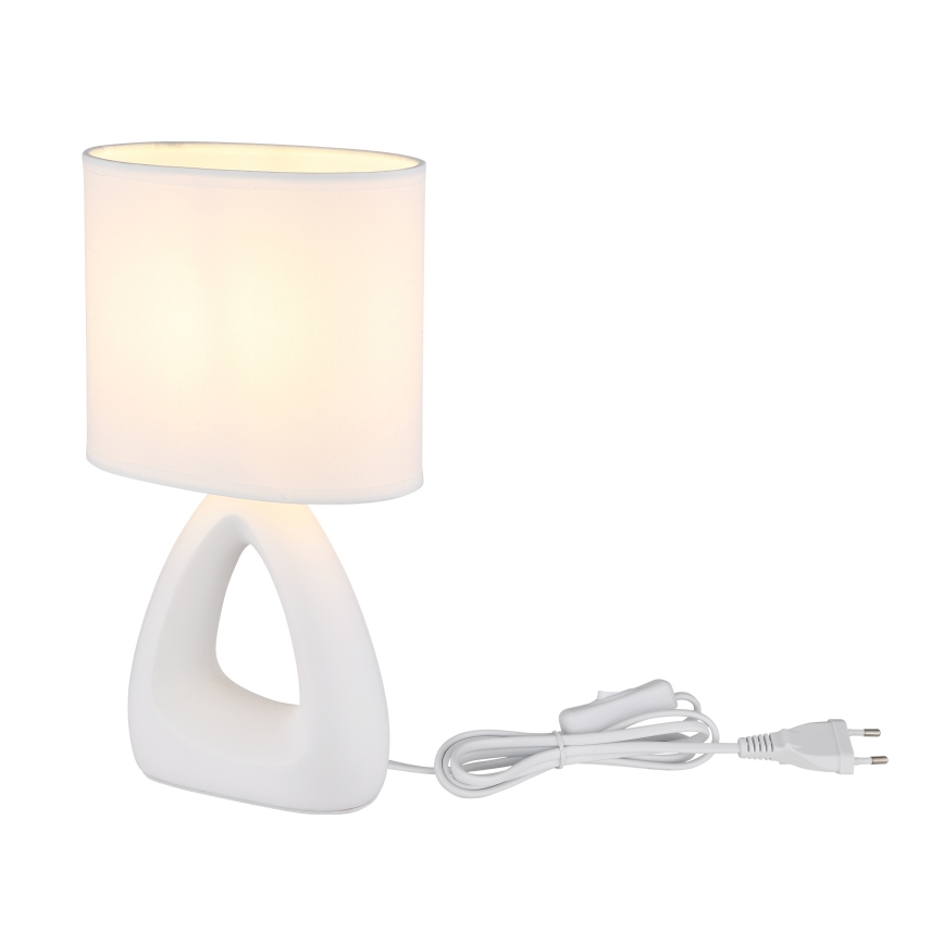 Globo - Lampe de table 1xE14/40W/230V blanc