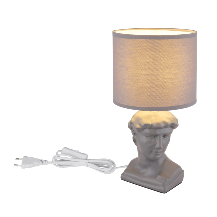 Globo - Lampe de table 1xE14/40W/230V gris