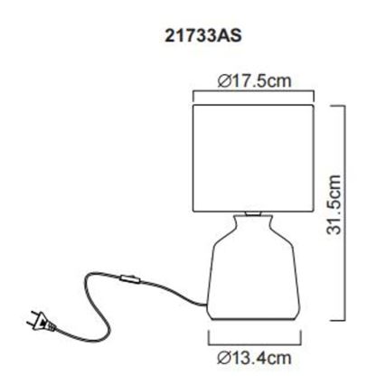 Globo - Lampe de table 1xE14/40W/230V