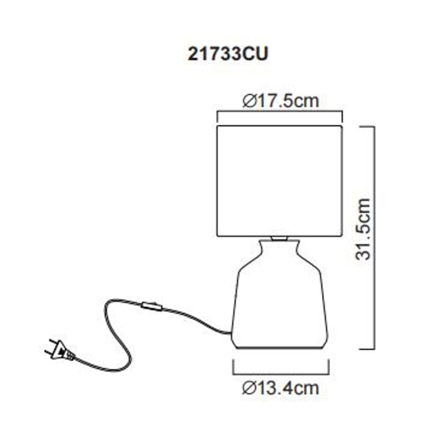 Globo - Lampe de table 1xE14/40W/230V