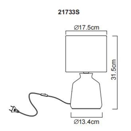 Globo - Lampe de table 1xE14/40W/230V