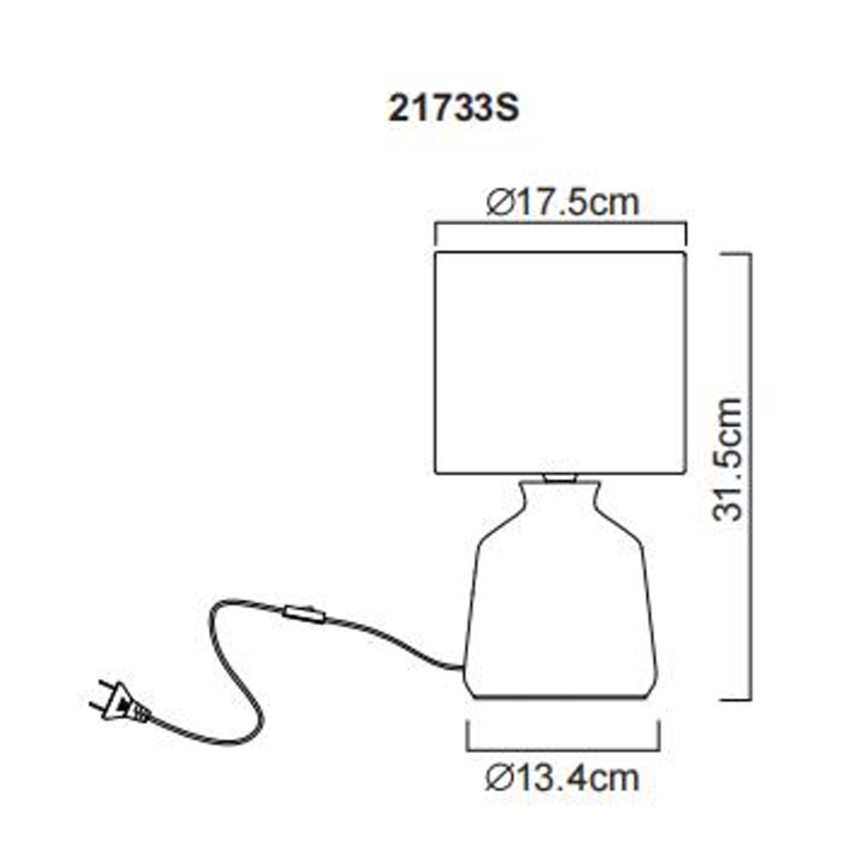 Globo - Lampe de table 1xE14/40W/230V