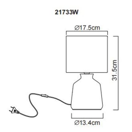 Globo - Lampe de table 1xE14/40W/230V