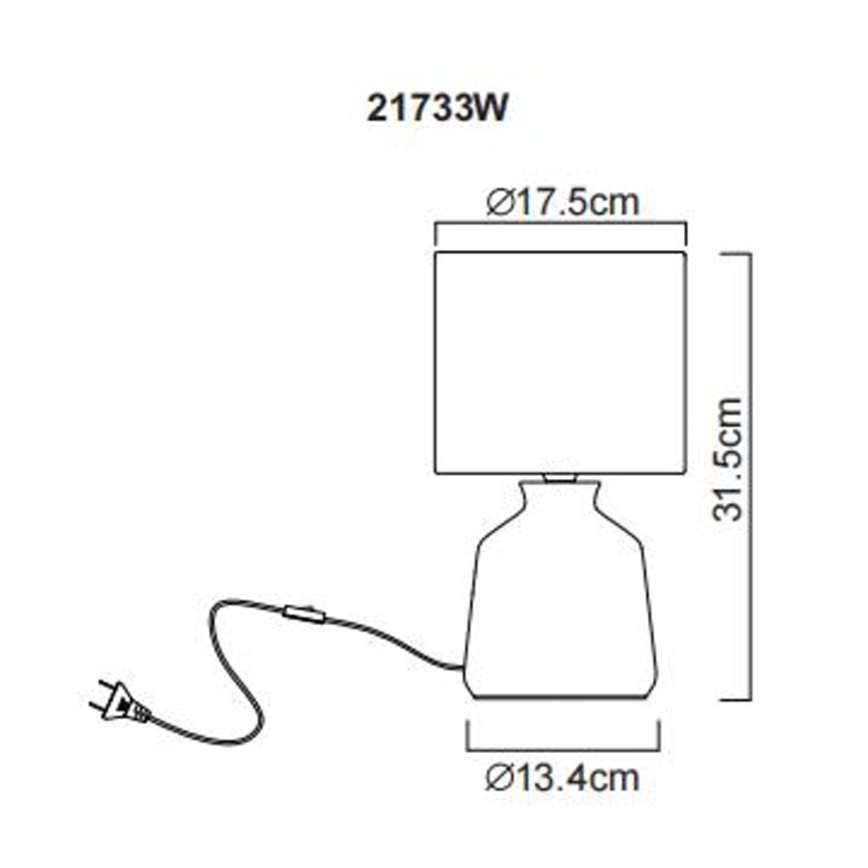 Globo - Lampe de table 1xE14/40W/230V