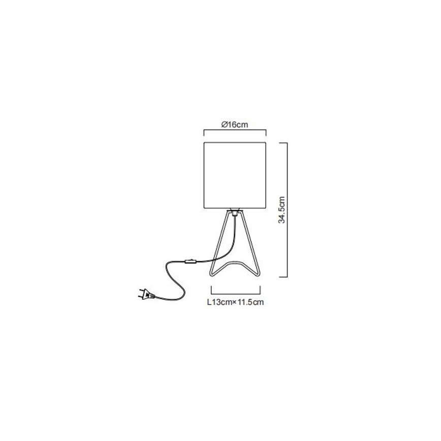 Globo - Lampe de table 1xE14/40W/230V noire