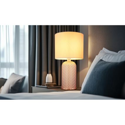 Globo - Lampe de table 1xE27/60W/230V beige