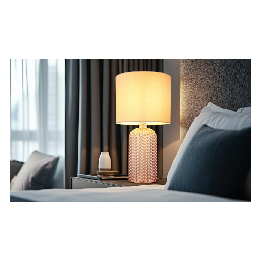 Globo - Lampe de table 1xE27/60W/230V beige