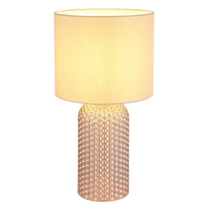Globo - Lampe de table 1xE27/60W/230V beige