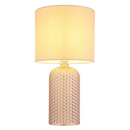 Globo - Lampe de table 1xE27/60W/230V beige
