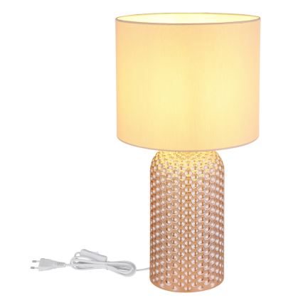 Globo - Lampe de table 1xE27/60W/230V beige