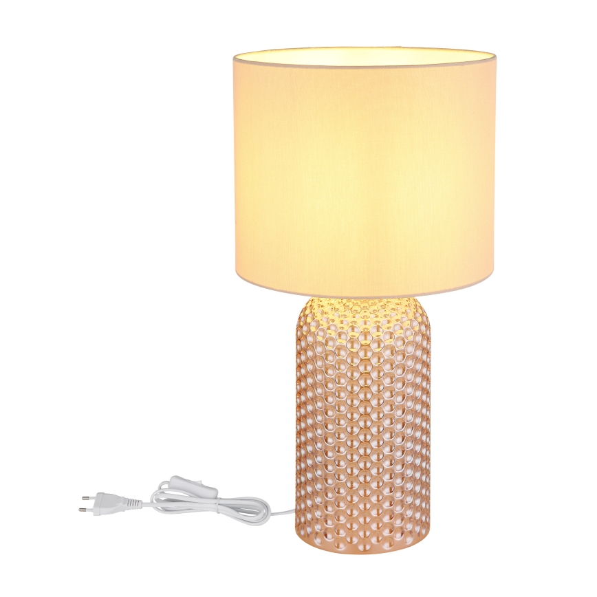 Globo - Lampe de table 1xE27/60W/230V beige