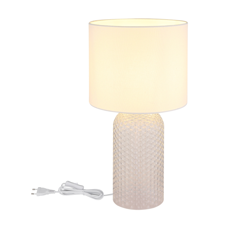 Globo - Lampe de table 1xE27/60W/230V blanc