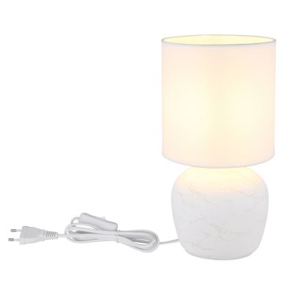 Globo - Lampe de table 1xE14/40W/230V blanc