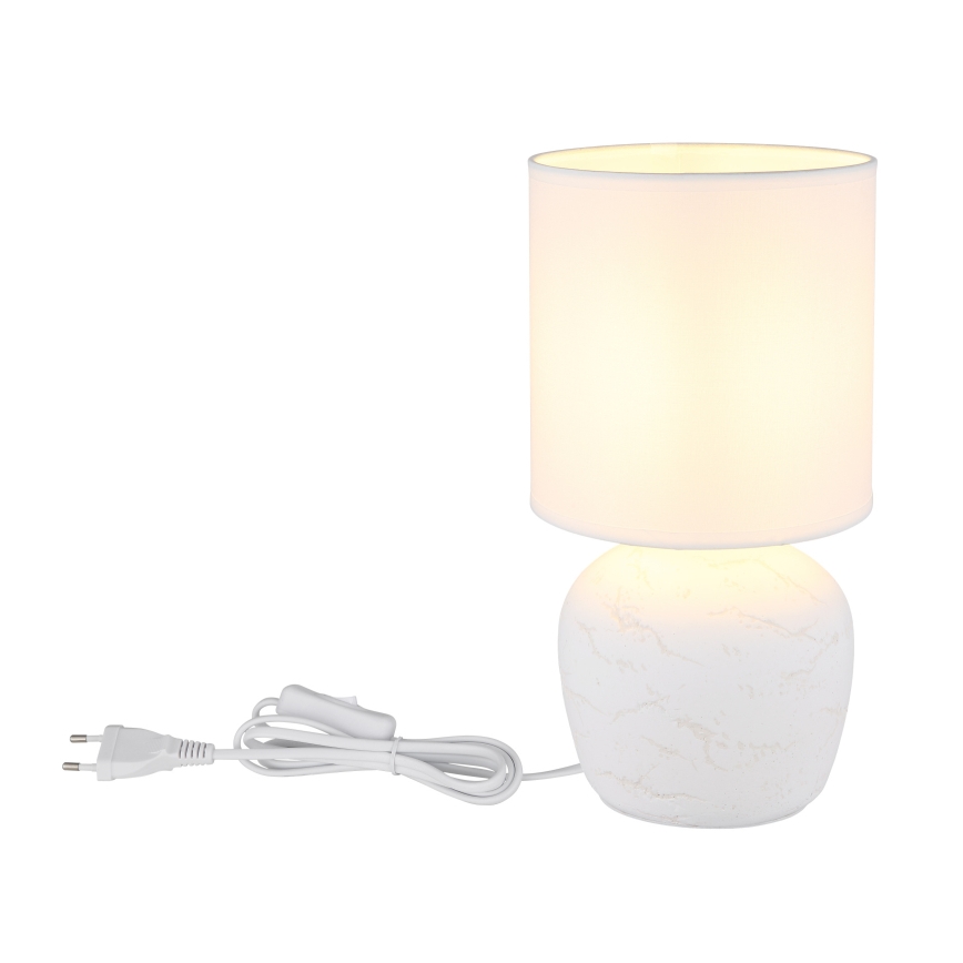 Globo - Lampe de table 1xE14/40W/230V blanc