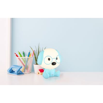 Globo - Veilleuse enfant rechargeable LED dimmable LED/1W/5V 500 mAh bleue