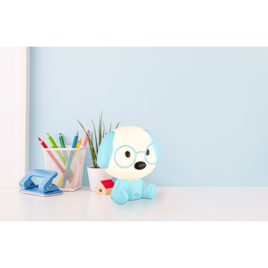 Globo - Veilleuse enfant rechargeable LED dimmable LED/1W/5V 500 mAh bleue