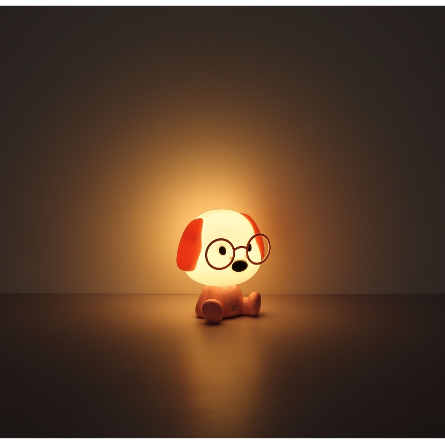 Globo - Petite veilleuse à intensité variable rechargeable pour enfants LED/1W/5V 500 mAh rose