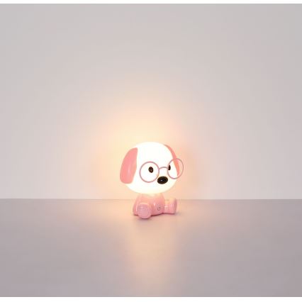 Globo - Petite veilleuse à intensité variable rechargeable pour enfants LED/1W/5V 500 mAh rose