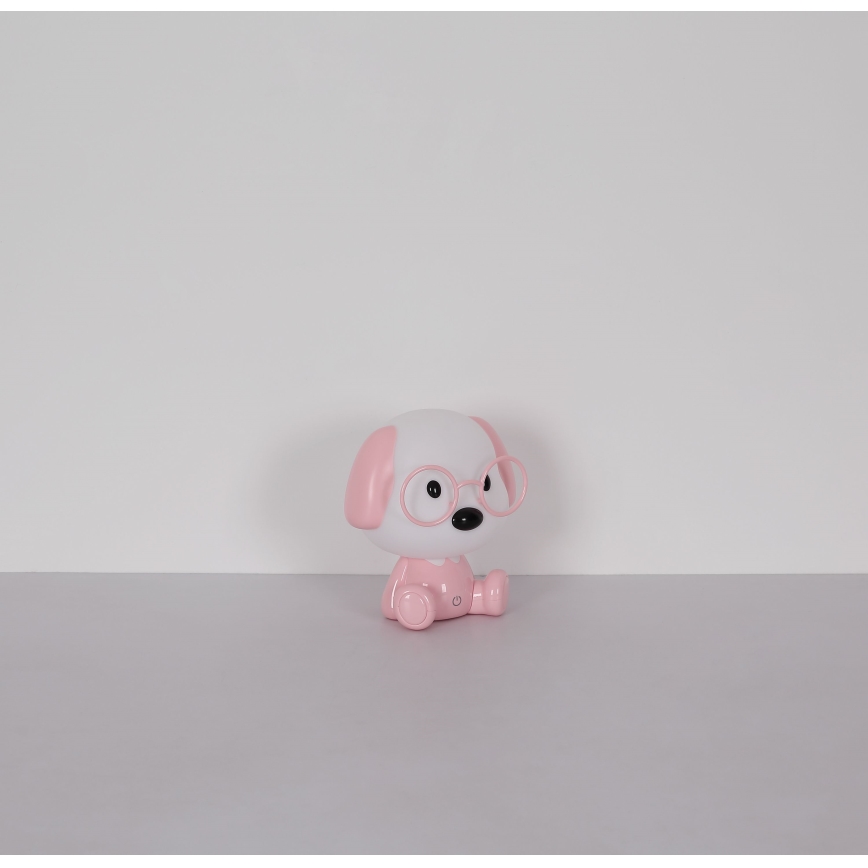 Globo - Petite veilleuse à intensité variable rechargeable pour enfants LED/1W/5V 500 mAh rose