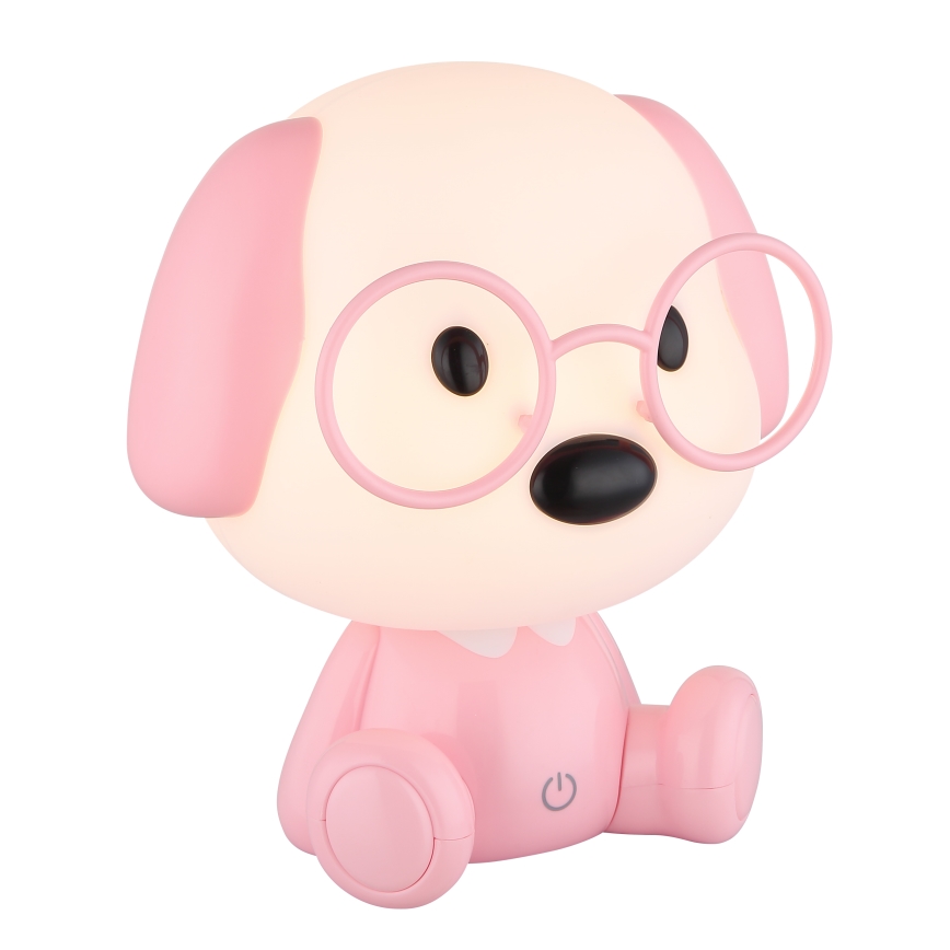 Globo - Petite veilleuse à intensité variable rechargeable pour enfants LED/1W/5V 500 mAh rose