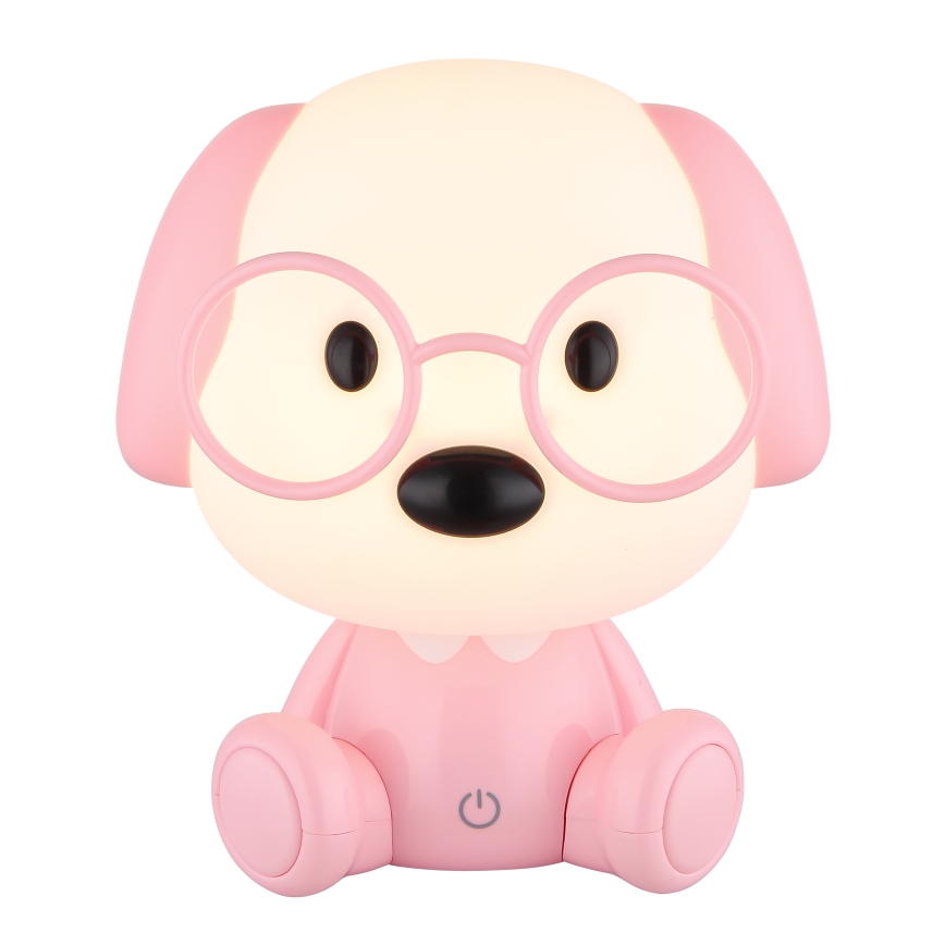Globo - Petite veilleuse à intensité variable rechargeable pour enfants LED/1W/5V 500 mAh rose