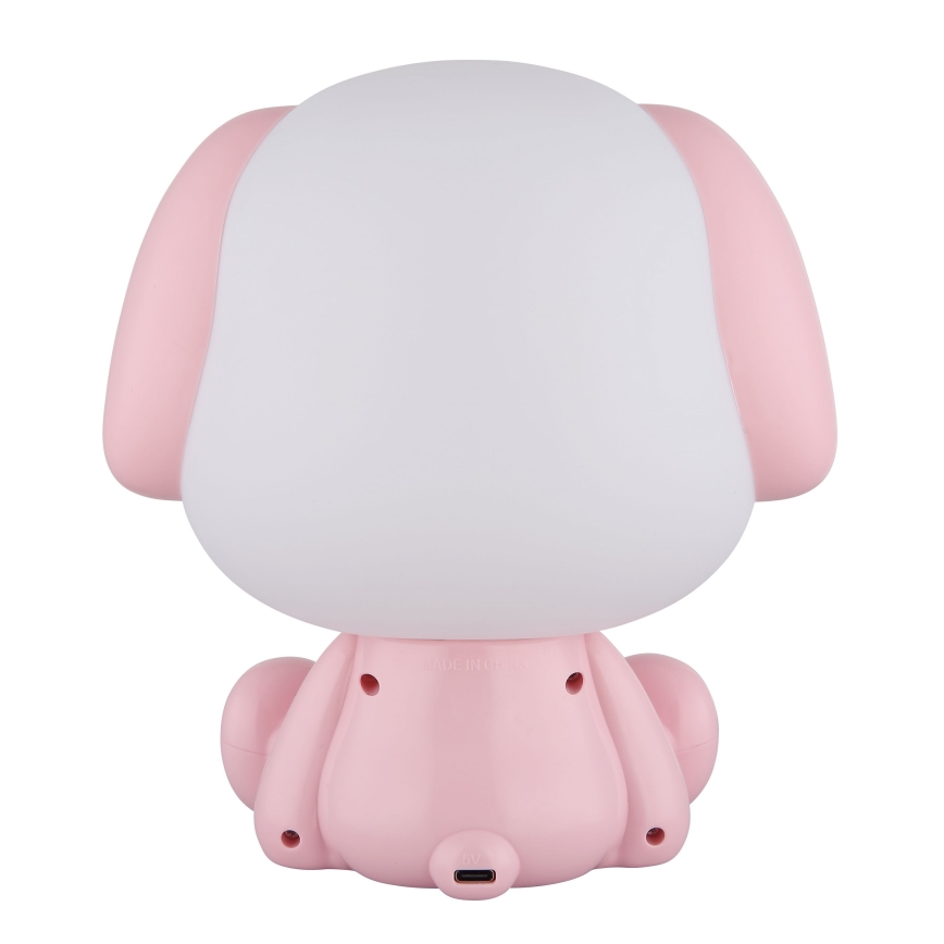 Globo - Petite veilleuse à intensité variable rechargeable pour enfants LED/1W/5V 500 mAh rose