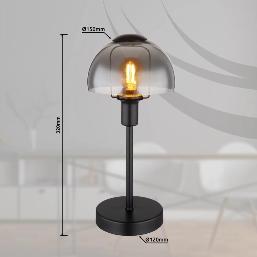 Globo - Table tactile lampe 1xE14/25W/230V noir