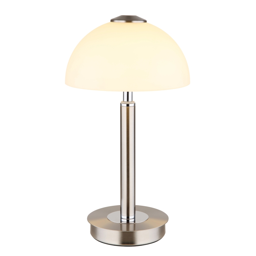 Globo - Lampe de table tactile à LED dimmable, 7 W, 230 V, 3000 K, chrome mat