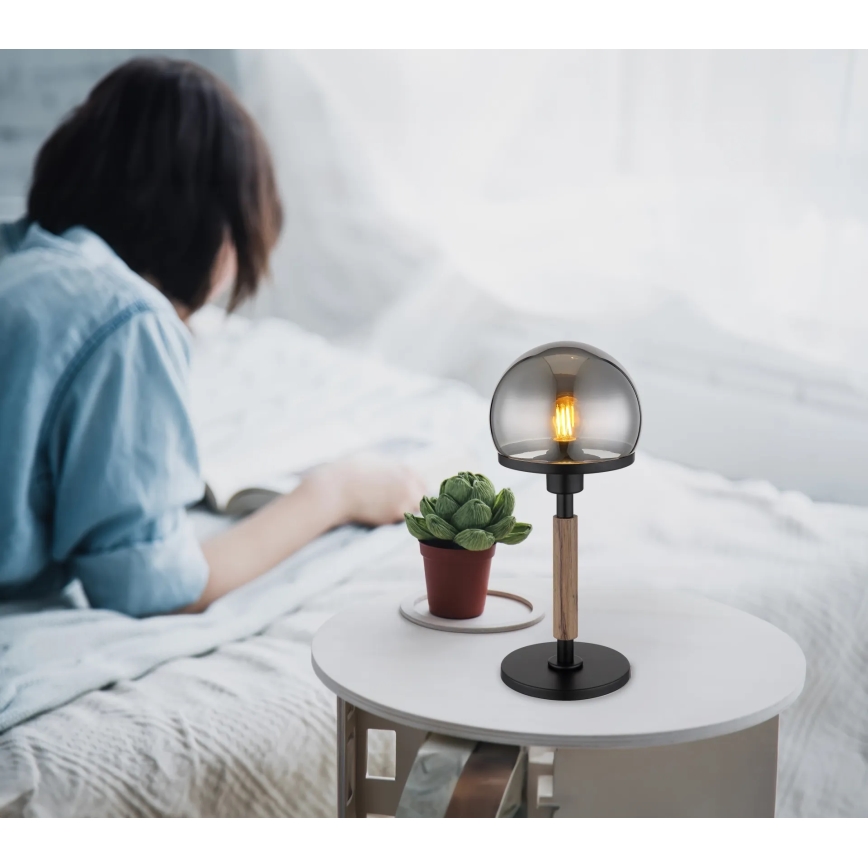 Globo - Lampe de table 1xE27/40W/230V noir/marron