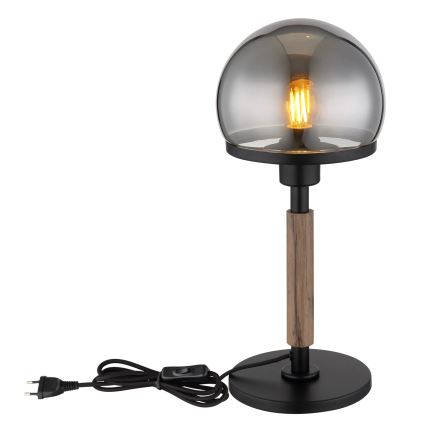 Globo - Lampe de table 1xE27/40W/230V noir/marron