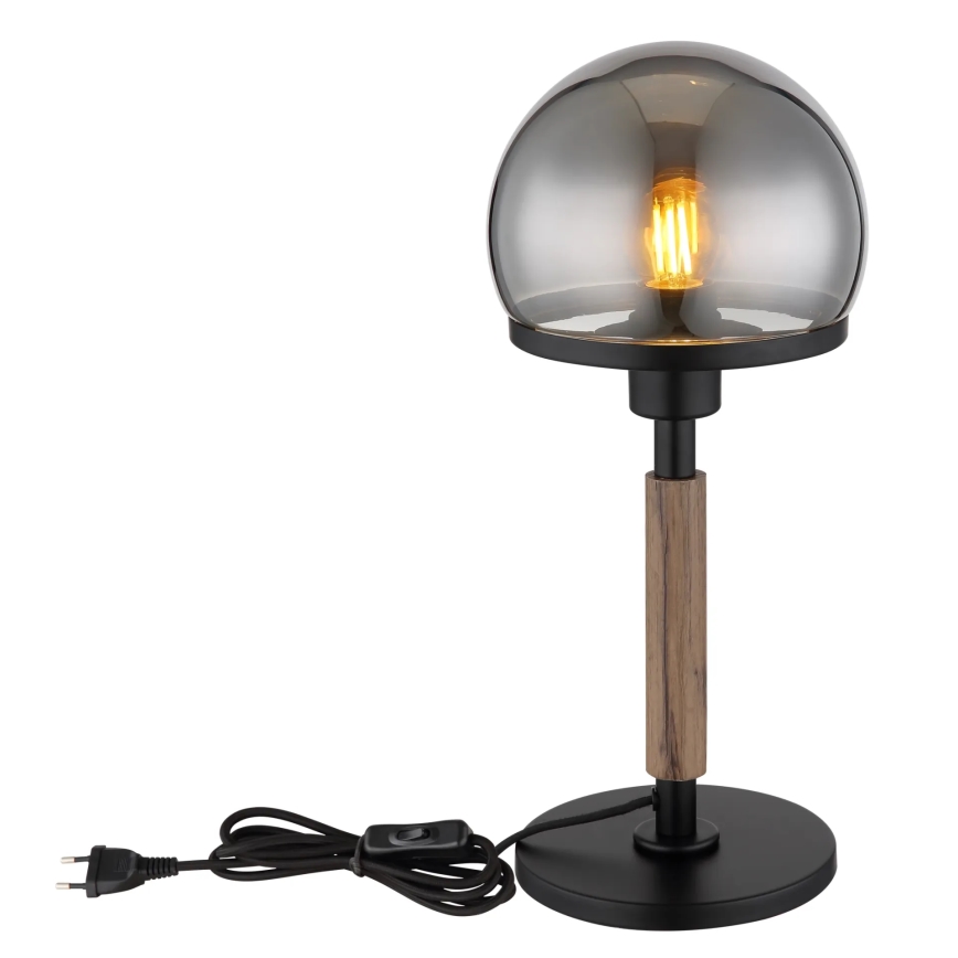Globo - Lampe de table 1xE27/40W/230V noir/marron