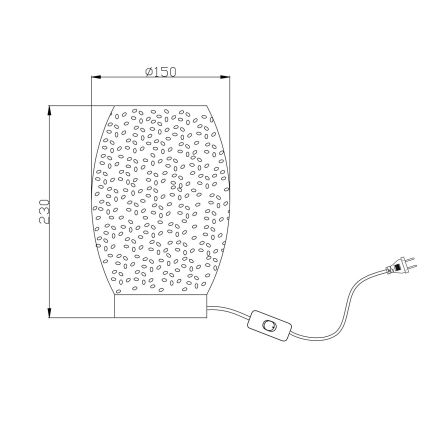 Globo - Lampe de table 1xE27/40W/230V