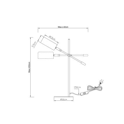 Globo - Lampe de table 1xE14/25W/230V