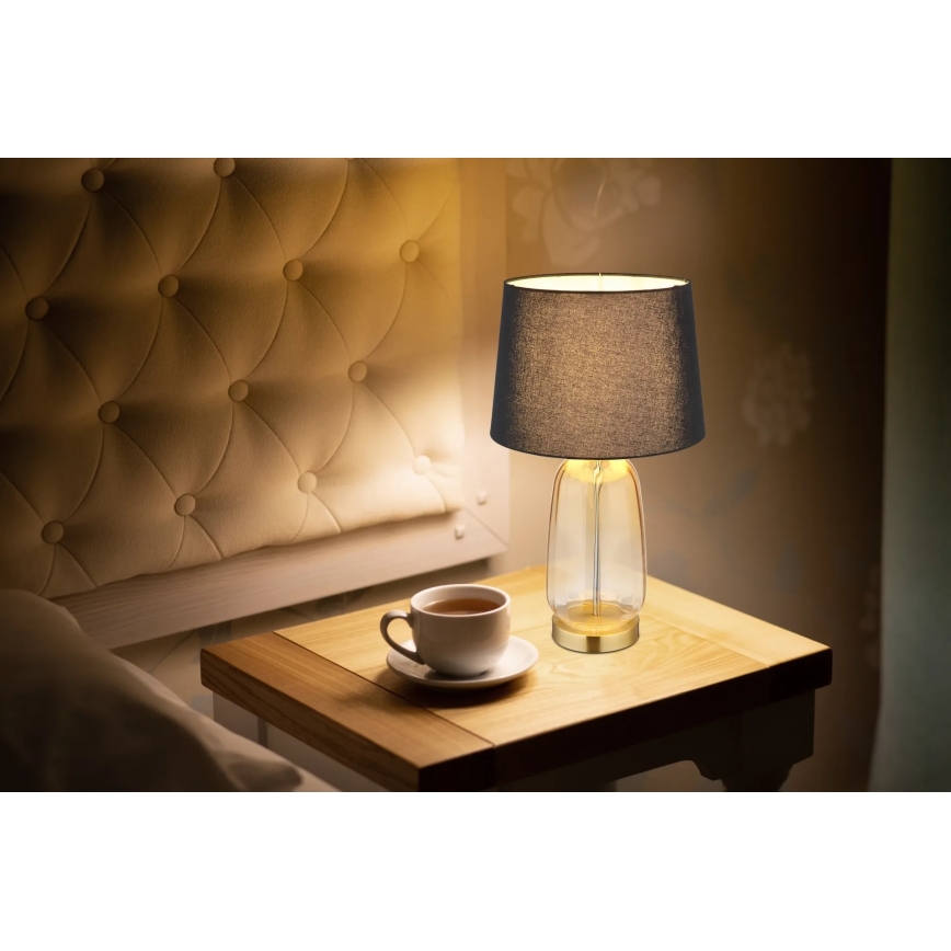 Globo - Lampe de table 1xE27/40W/230V noire/marron