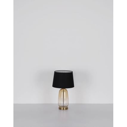 Globo - Lampe de table 1xE27/40W/230V noire/marron