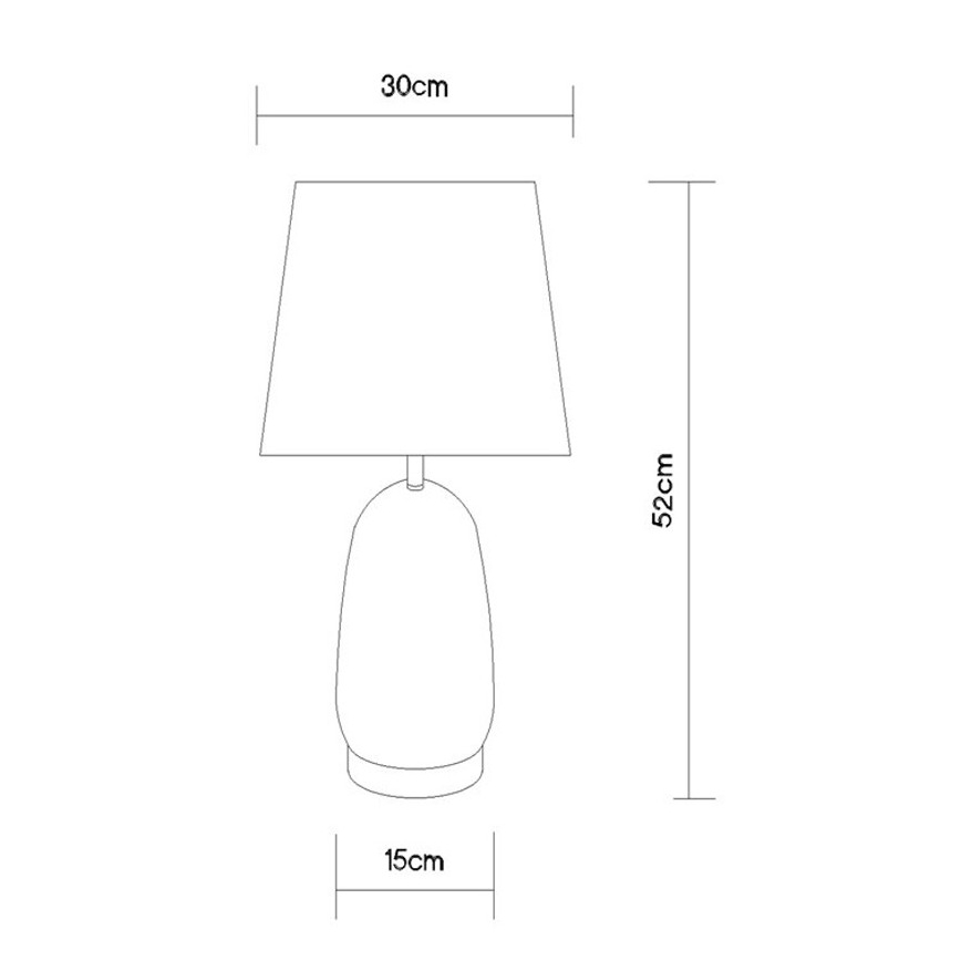 Globo - Lampe de table 1xE27/40W/230V noire/marron