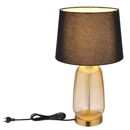 Globo - Lampe de table 1xE27/40W/230V noire/marron
