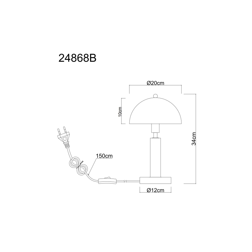 Globo - Lampe de table 1xE14/40W/230V