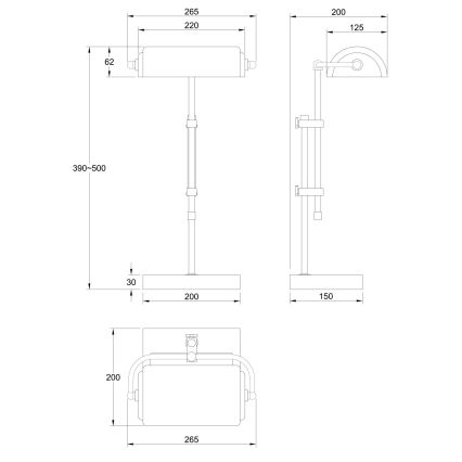 Globo - Lampe de table 1xE27/60W/230V