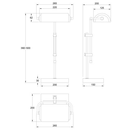 Globo - Lampe de table 1xE27/60W/230V