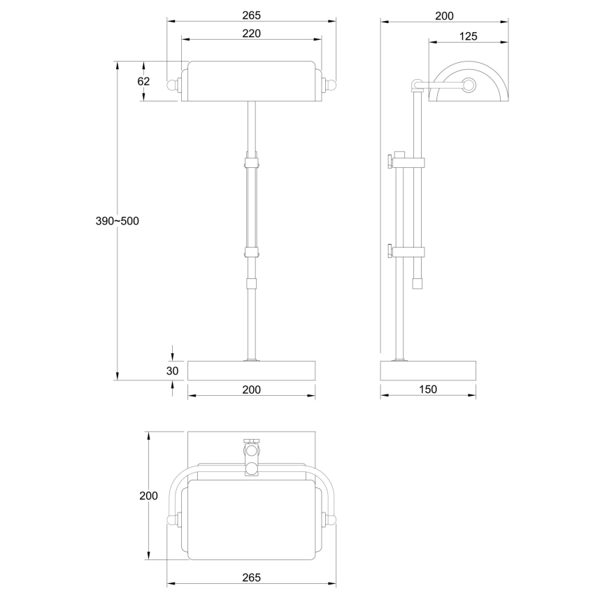 Globo - Lampe de table 1xE27/60W/230V