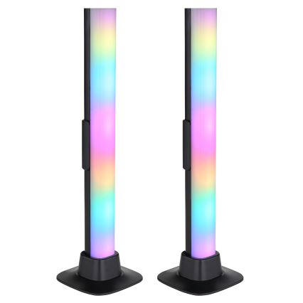 Globo RGB- LOT 2x LED RGB Lampe de table à intensité variable 2en1 LED/2W/5V USB Wi-Fi Tuya
