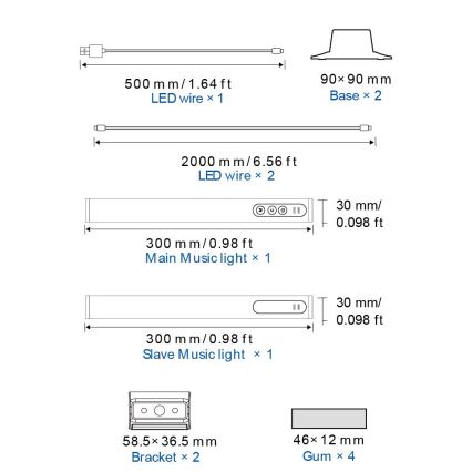 Globo RGB- LOT 2x LED RGB Lampe de table à intensité variable 2en1 LED/2W/5V USB Wi-Fi Tuya